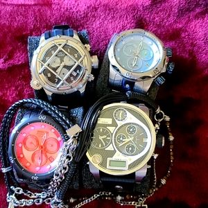 4 Watches and 2 Bracelets.